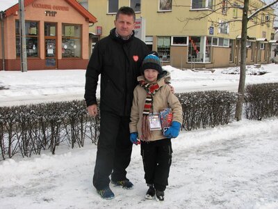 Jednym z najmłodszych wolontariuszy był 7-letni Miłosz Marciniak